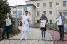 Mit Plakaten und Aktionen informieren Kreis Groß-Gerau und GPR Klinikum Rüs-selsheim über das Modellprojekt Medizinische Soforthilfe nach Vergewaltigung.