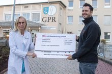 KD Überdachung aus Rüsselsheim spendet 5.000 Euro an Klinik