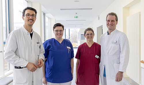 Das Palliativ-Team des GPR Klinikums (es fehlt Dr. Alper Michael Van Sijl)